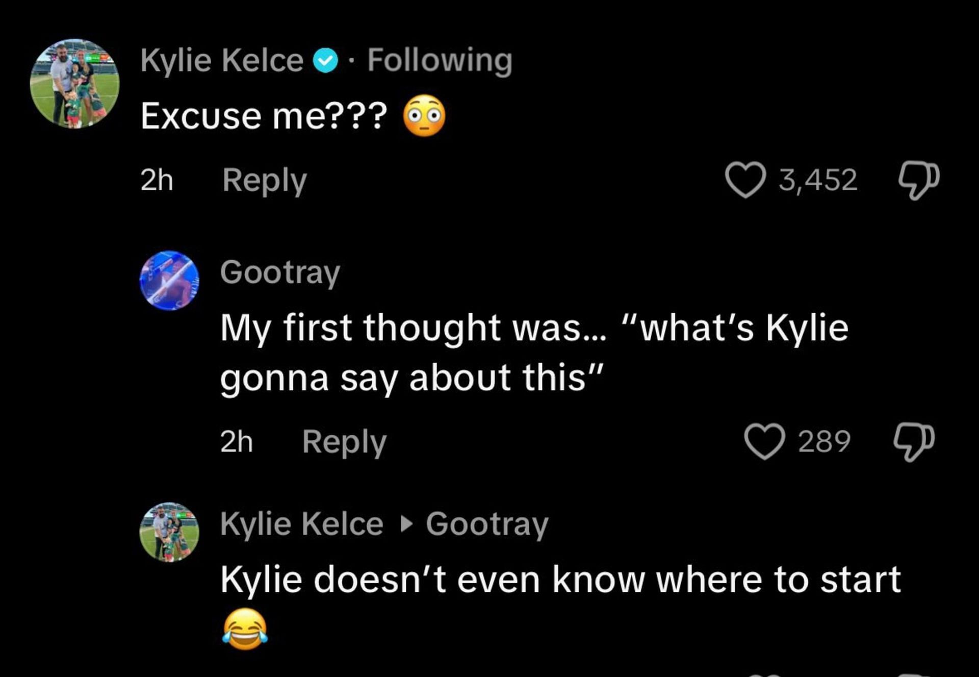 Kylie's comment